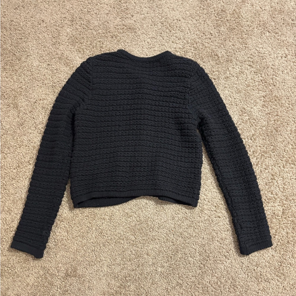 Dress Forum Black Knitted Sweater With Buttons Size Small - Picture 10 of 10